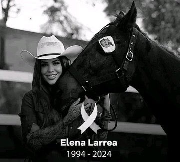 Chirrispeare's tweet photo. Hoy México, los Caballos, los Animales y todos los amantes de los animales lloramos la pérdida de Elena Larrea 😢

Hoy todos aquellos caballos por los que luchó y que tuvieron que partir la recibirán con mucho amor y celebración. 

En gloria estes admirable Elena. 

QEPD 🙏🏻 https://t.co/cVH3npfTvd