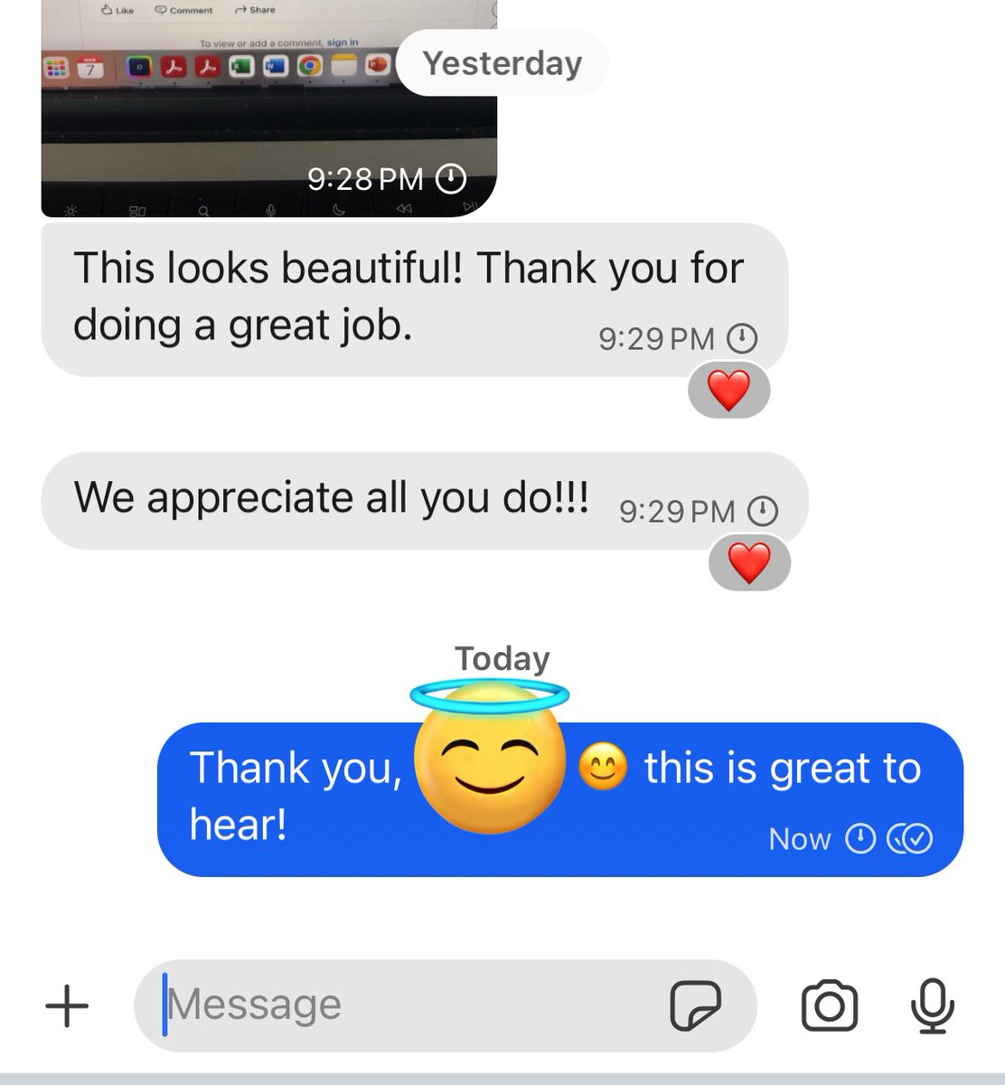 I’ll never get tired of getting good feedback from my clients. 🙌