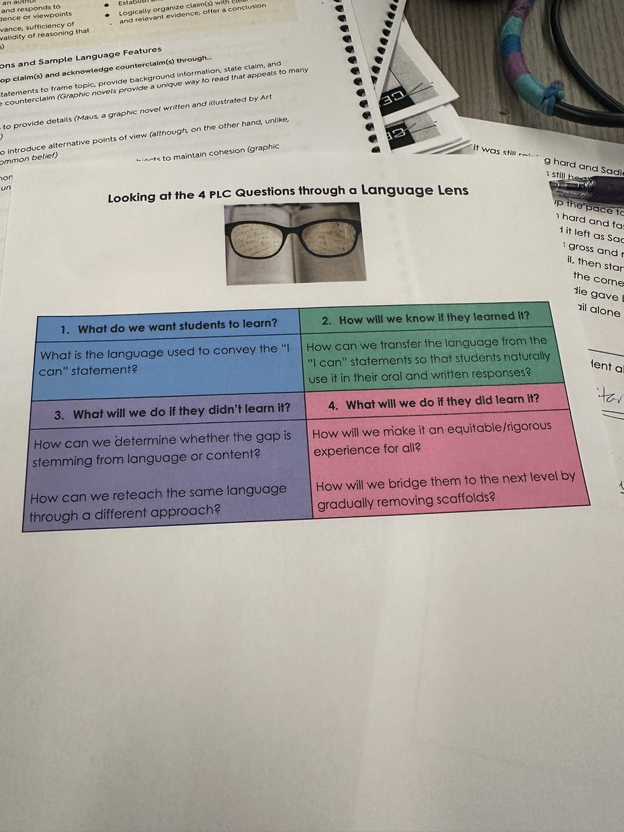 Nikki McDougal, EL TL @conradyjaguars, and her team spent time collaboratively diving into Language & Content. I especially loved sorting language & content 👇🏼