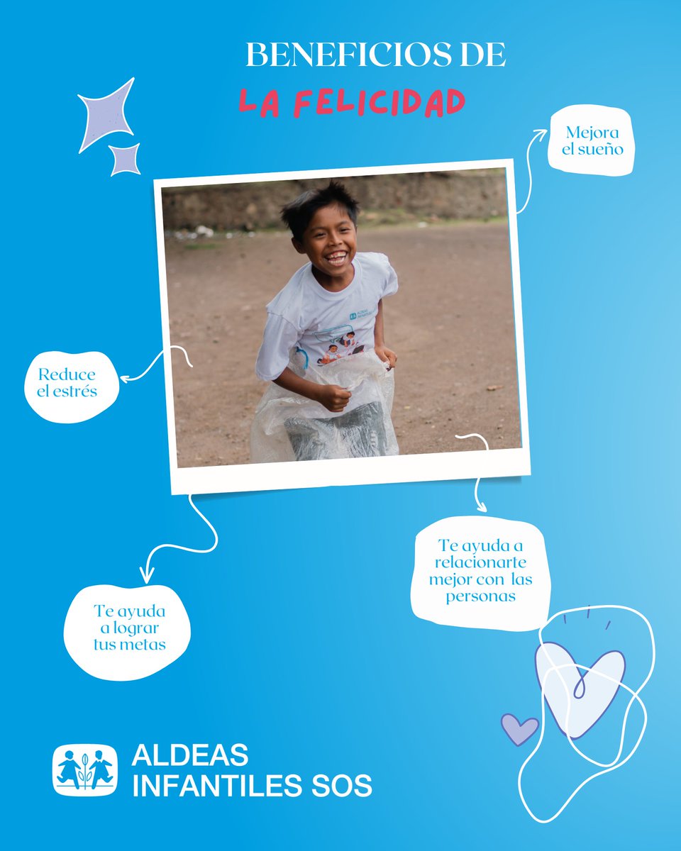 💙En el Día Internacional de la Felicidad resaltamos la importancia de garantizar un entorno feliz y amoroso para las niñas, niños y adolescentes.

La felicidad es vital en el desarrollo y bienestar de todas y todos😄
