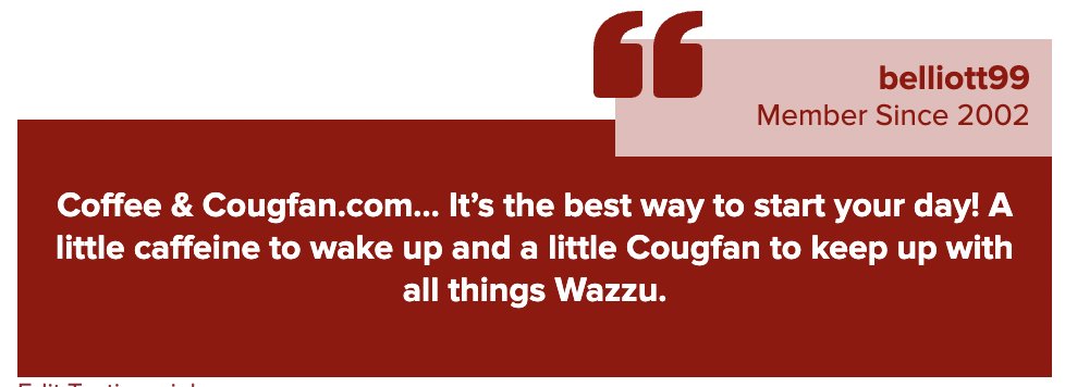 No time like the present, fellow Cougs. Get inside the headlines. Get up close w your #GoCougs. 50% off memberships. That's less than one latte per month! Click here to join: 247sports.com/college/washin…