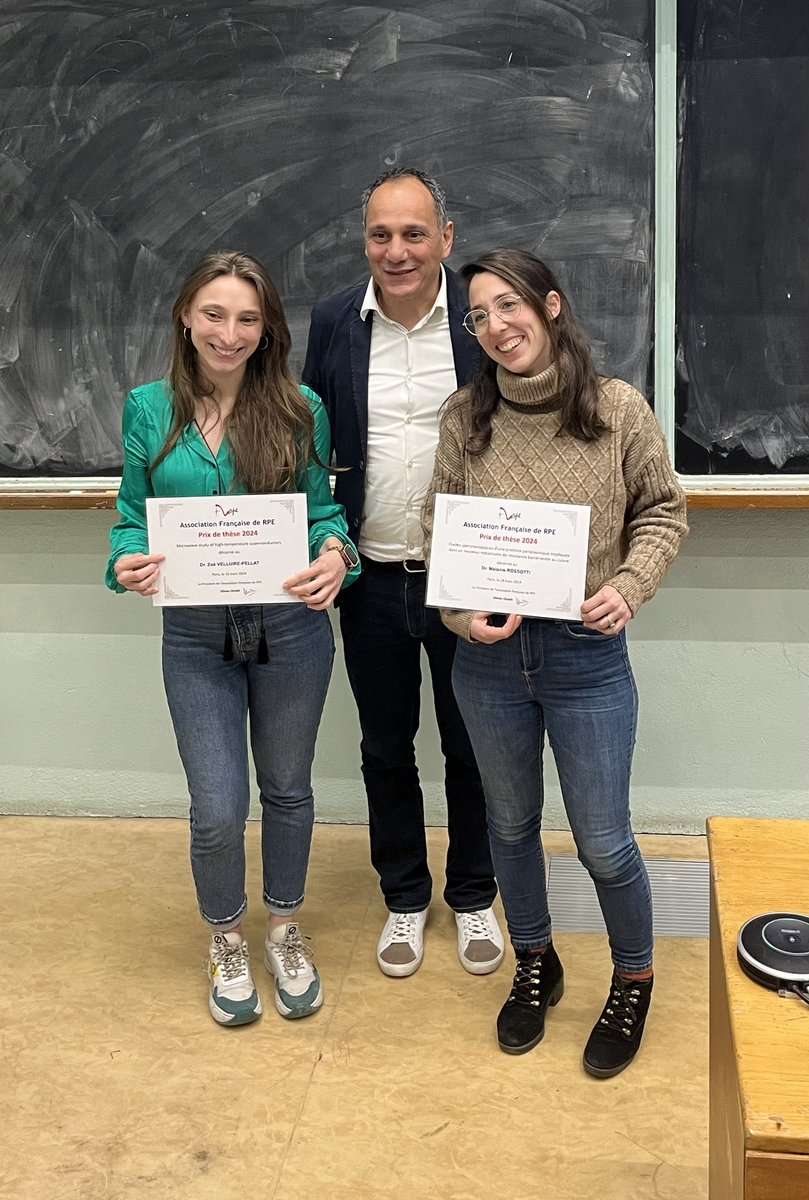 Dorlet Pierre (@dorletp) on Twitter photo Congratulations to Melanie Rossotti for winning one of the two 2024 thesis prizes from ARPE, the french EPR group. Very happy for her Congratulations to Melanie Rossotti for winning one of the two 2024 thesis prizes from ARPE, the french EPR group. Very happy for her