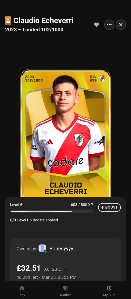 Echeverri for sale
Hit me up if interested! I'm sure we can strike a deal

#sorare