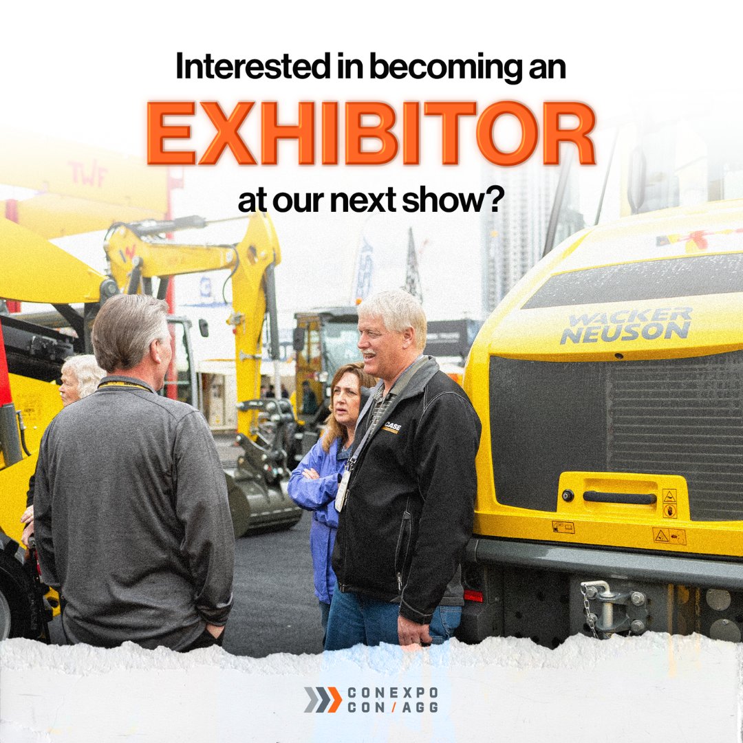 CONEXPO-CON/AGG 2023 was our largest show ever, don’t miss your chance to be part of CONEXPO-CON/AGG 2026 ‼️ If you’re interested in learning more about becoming an exhibitor, fill out a form on our website and a member of our team will contact you! bit.ly/43pASYP