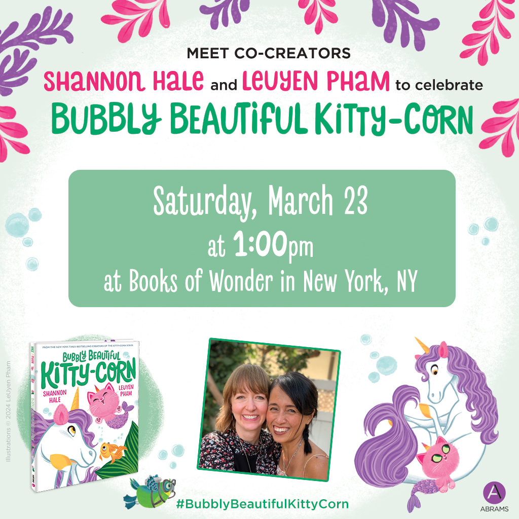 NYC! Come see me and LeUyen Pham at @BooksofWonder Saturday, March 23, 1pm