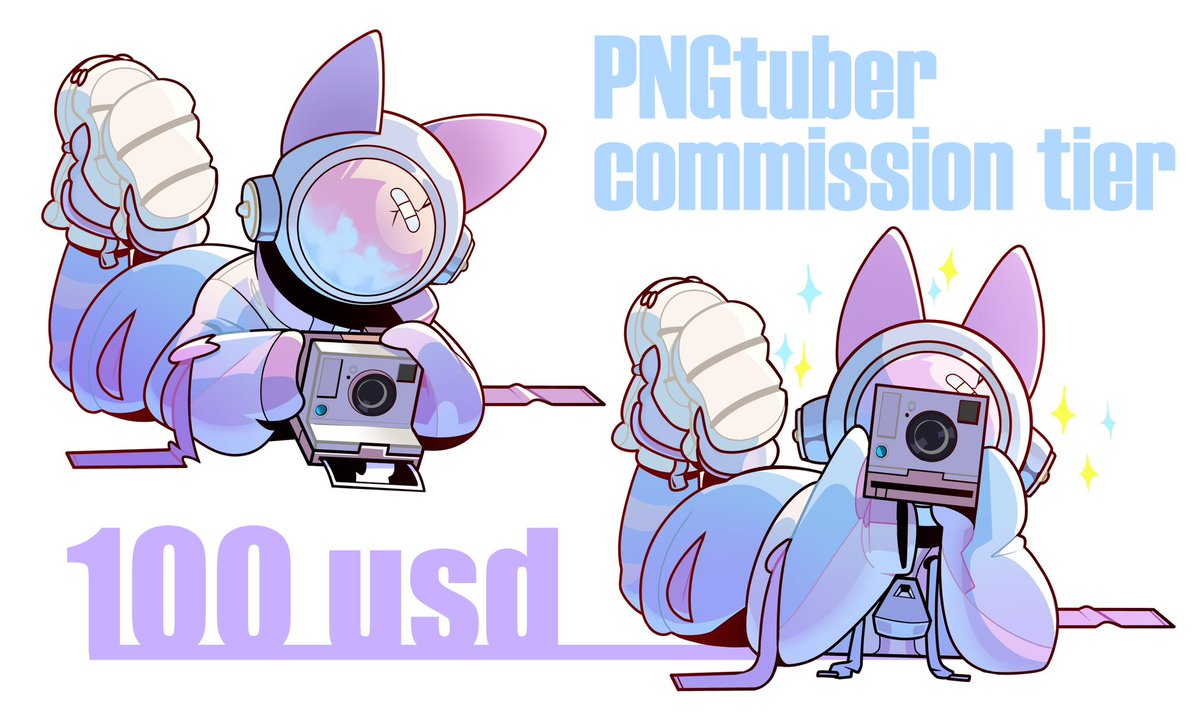 And also I wanted to let u know that I just did a PNGtuber comm and had a great time so I’m offering a special tier, two base pose drawing in very high quality for you to use on your videos or streams! #commissionopen #commissionart #characterdesign #Vtuber #PNGtubers