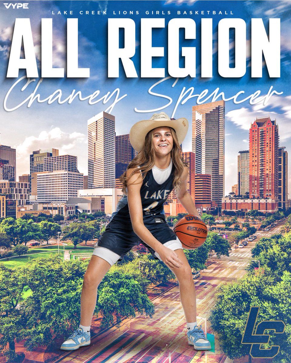 Huge congratulations to Chaney Spencer @ChaneySpencer1 for being selected to the TABC All Region Team. 100% Earned! Kid is a baller ⛹️ 🏀 We are so proud of you! @lctripledouble @LakeCreek3 @LakeCreekHS