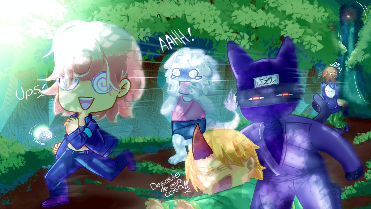 Studio_Okja's tweet image. Día 20. ¡CORRED! 🏃🏻‍♀️💨
[El talismán llamó su atención, pero parece divertido  xd]
.
.
#trazomarzo #conceptart #drawingcontest #drawingdigital #draw #Pirate #artedigital #art #digitalart #artist #dibujo #trazomar #digitalillustration #drawing #ilustration #ilustraciondigital