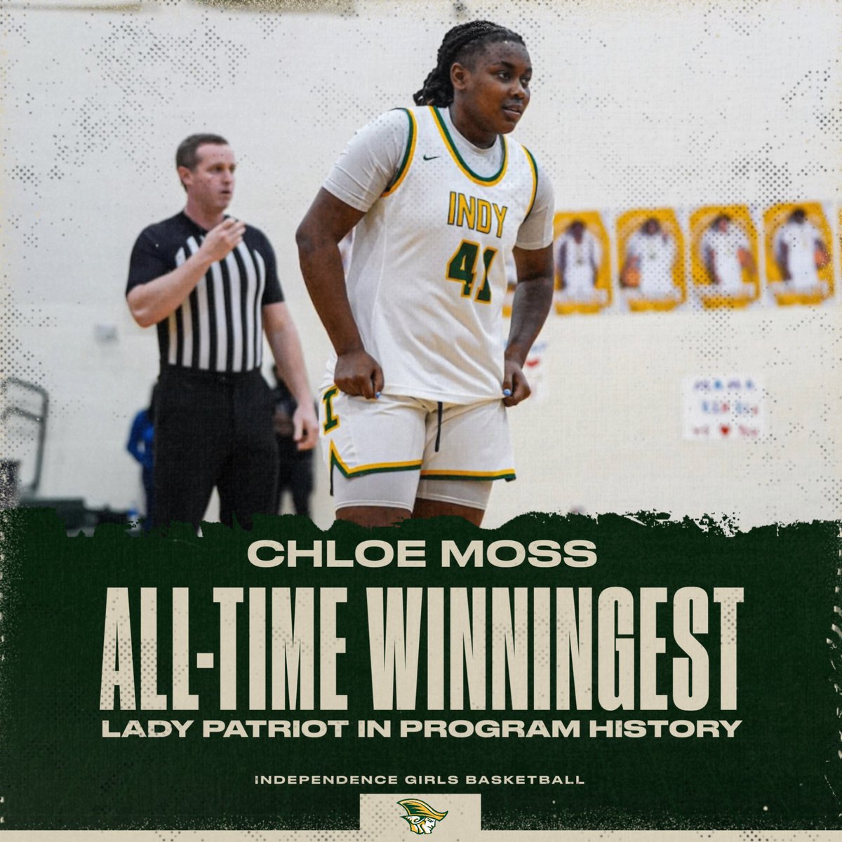 76-20 record in the green &amp; gold. 
830 points. 565 rebounds. 89 3PM. All-Conference Player. 

Lady Patriot 𝗴𝗮𝗺𝗲 𝗰𝗵𝗮𝗻𝗴𝗲𝗿.