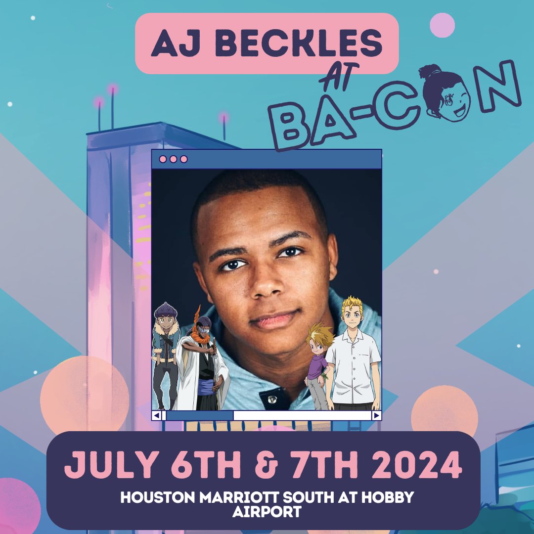 Ba-Con & Alvin Anime Fest (@ba_conanimecon) on Twitter photo We are thrilled to welcome <a href="/AJBecklesVO/">AJ Beckles</a>
He is the voice of Matt Ishida in Digimon Adventure 2020, Kaname Tosen in Bleach: TYBW, Takemichi Hanagaki in “Tokyo Revengers,” and many others! If he’s not acting, he’s eating, so feel free to tell him all your favorite food spots! We are thrilled to welcome <a href="/AJBecklesVO/">AJ Beckles</a>
He is the voice of Matt Ishida in Digimon Adventure 2020, Kaname Tosen in Bleach: TYBW, Takemichi Hanagaki in “Tokyo Revengers,” and many others! If he’s not acting, he’s eating, so feel free to tell him all your favorite food spots!