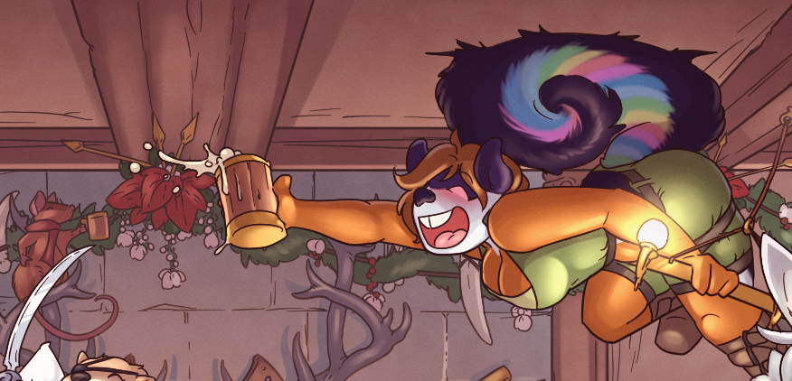 Tiratel_'s tweet photo. @LillyMooArt Melanie's fond of making her tail rainbow bright! https://t.co/torkYzSbul