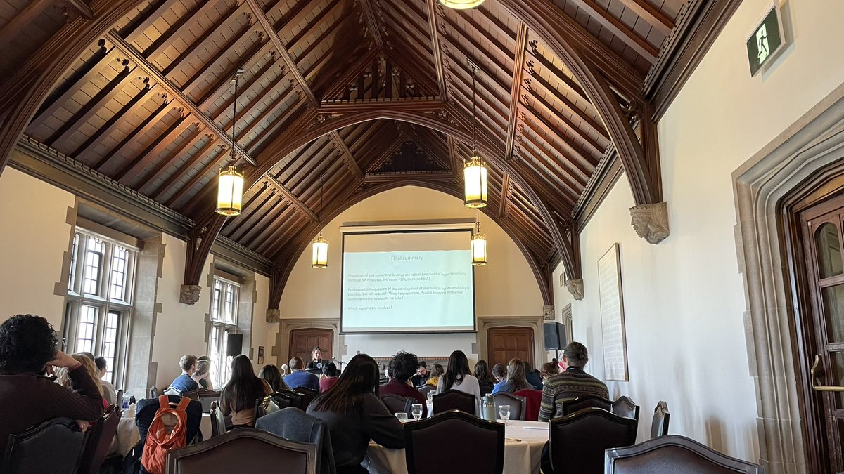 Amazing 2-day event at the Human Pain Seminar Series HPSS 2024 held at beautiful Hart House @UofT Thanks to @UofT_Pain, organizers @massihmoayedi and @rlbosma and sponsors @CIHR_IRSC @CanadianPain I have a whole booklet full of notes!