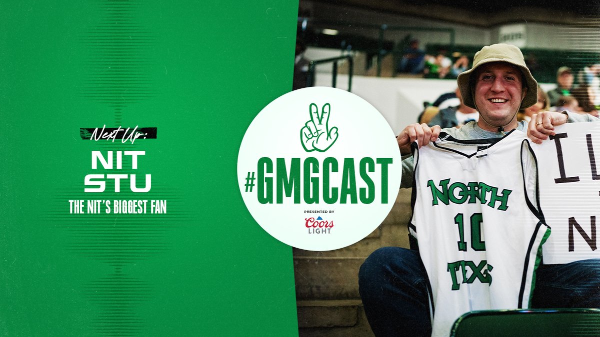 NEW EPISODE → #GMGcast 🎙 @NIT_Stu - The @NITMBB's Biggest Fan 🏀 📲 northtex.as/GMGcastXXVII #GMG x #TakeFlightUNT 🟢🦅