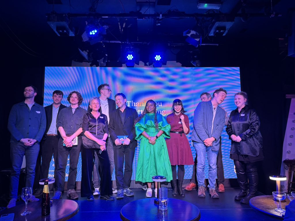 What an inspiring group of authors speaking this evening at the #SceptreSalon24 Arctic explorers, radical nuns, plundered seed banks, Shakespeare’s queer life & perilous house parties! And happy 20th Cloud Atlas! I gave David Mitchell a glass of water to celebrate. 💙