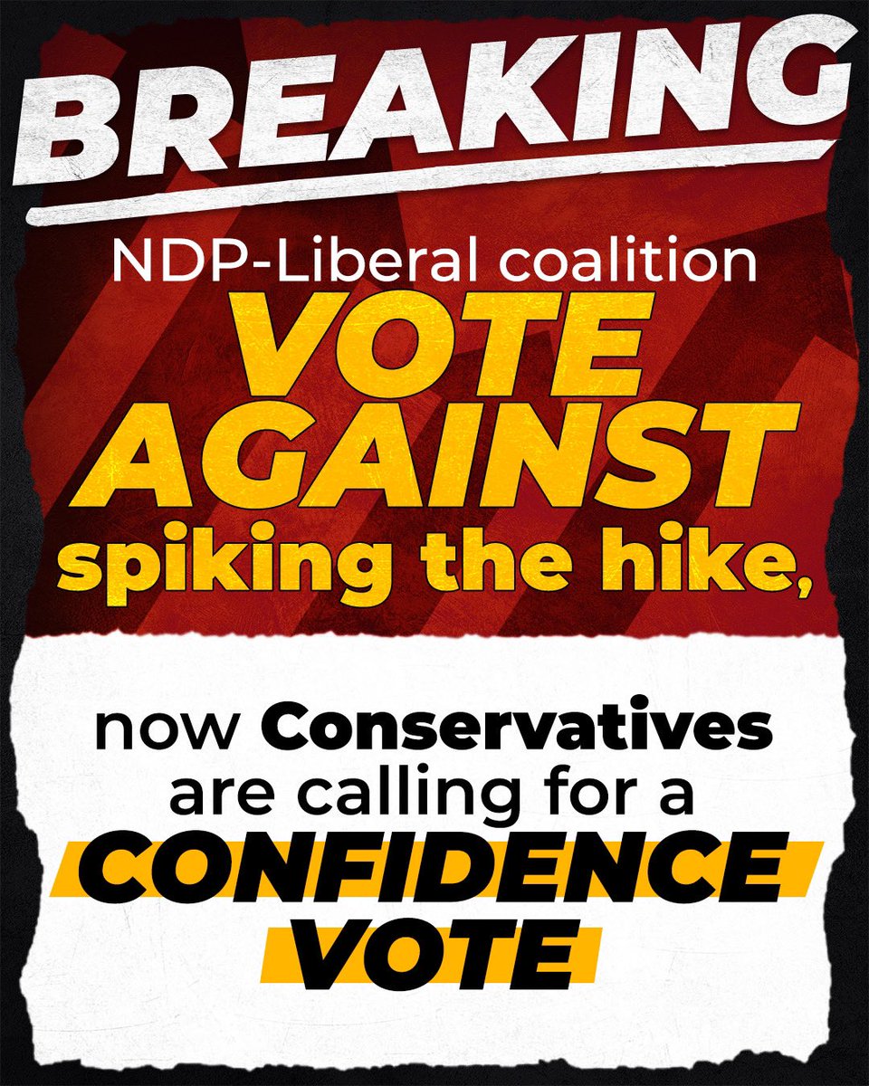 Liberals and NDP just voted to hike the carbon tax on April 1st. Conservatives are now calling for a carbon-tax election!