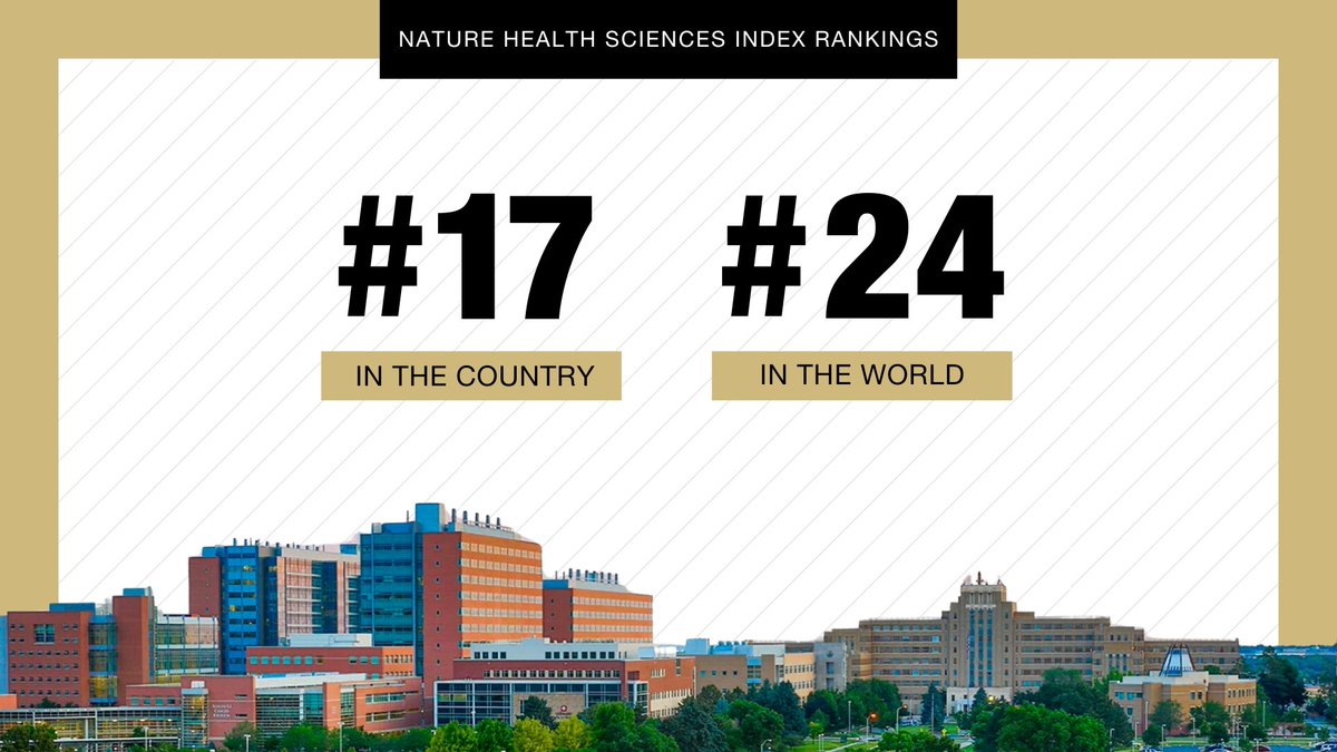 We are ecstatic to announce that #CUAnschutz has been ranked #17 nationally – and #24 globally – in Nature journal's 2023 health sciences index ranking! 🖤💛 You can read the full breakdown of what exactly this means for our campus here: nature.com/articles/d4158…