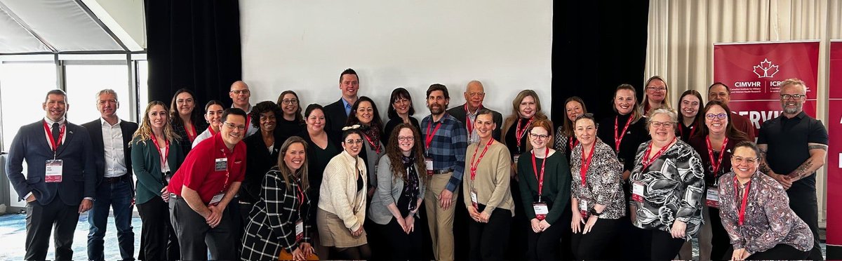 What a great way to start the spring season 🌱, in Kingston, with a great group of people working to enhance the lives of Canadian military personnel, Veterans and their families. Thank you @CIMVHR_ICRSMV for the opportunity to represent @PerleyHealth!