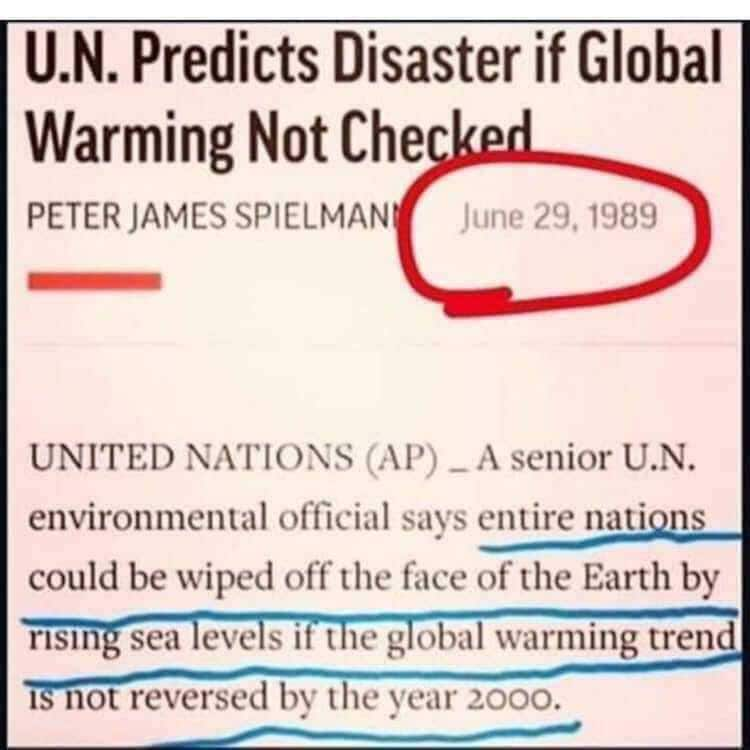 UN scam artists have been lying for years about this BS!