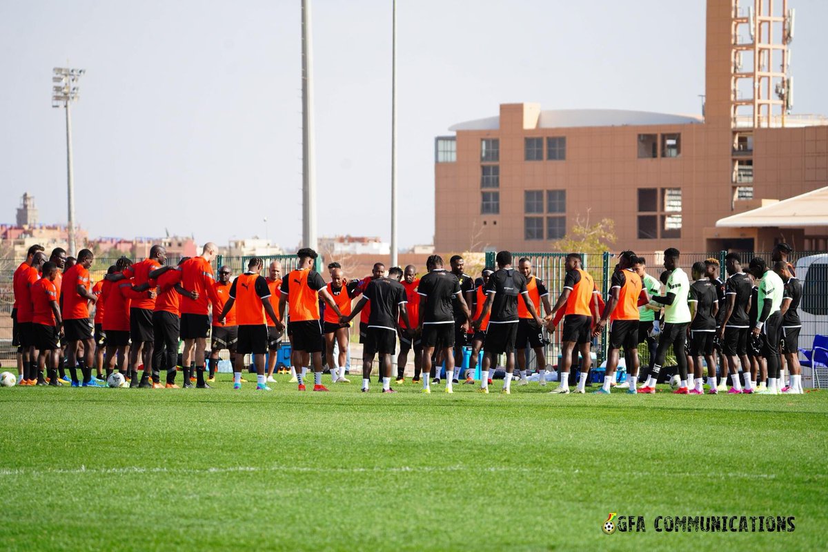 Prepping for the friendly against Nigeria on Friday, March 22, 2024. 💪🏾

#BlackStars