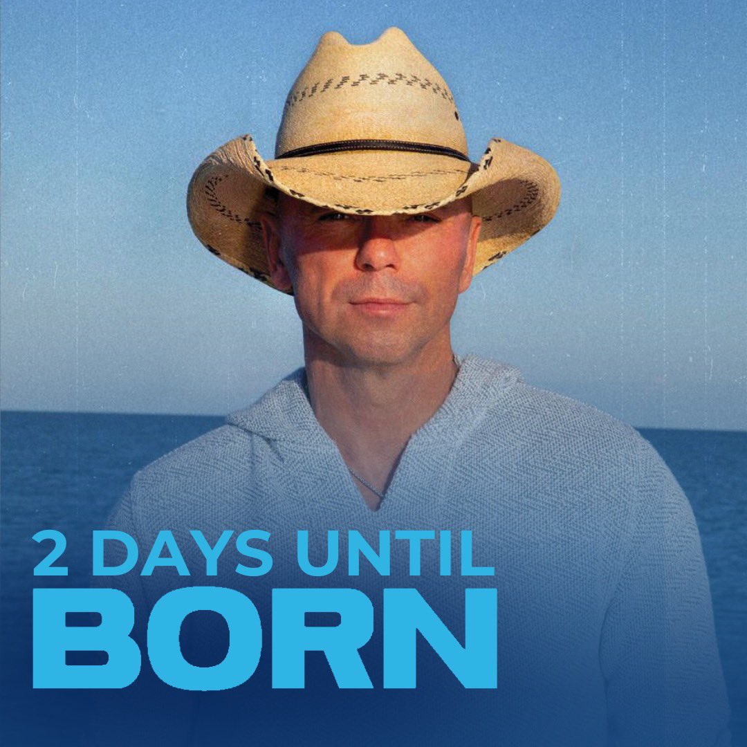 #BORN is only 2 DAYS away! Pre-save so you can be the first to listen tomorrow at midnight 🎧 kennychesney.lnk.to/preorder-born What do you think the title track will be about? Give us your best guess in the comments!