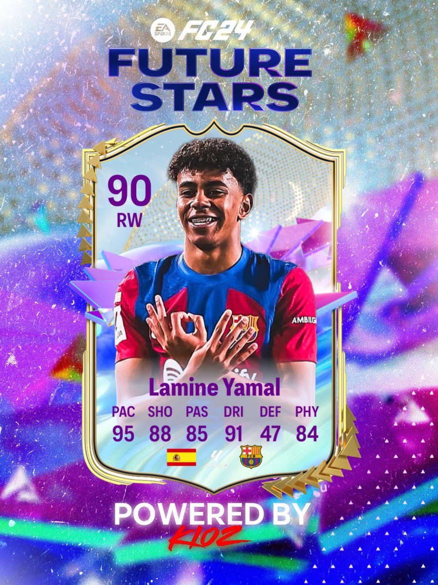 KZTradingg's tweet photo. Is Lamine Yamal Gonna Get A Future Stars? 💫🇪🇸
He Has To 🤯
#FC24 #eafc https://t.co/vMPofVexvn
