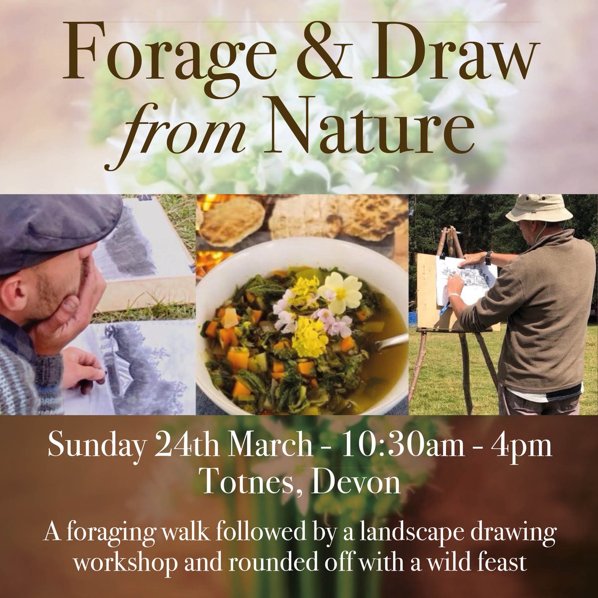 Forage &amp; Draw from Nature. THIS SUNDAY!!: To book via Eventbrite search: ‘Eventbrite Forage and Drawing Totnes’ or email hannah.walker@apricotcentre.co.uk