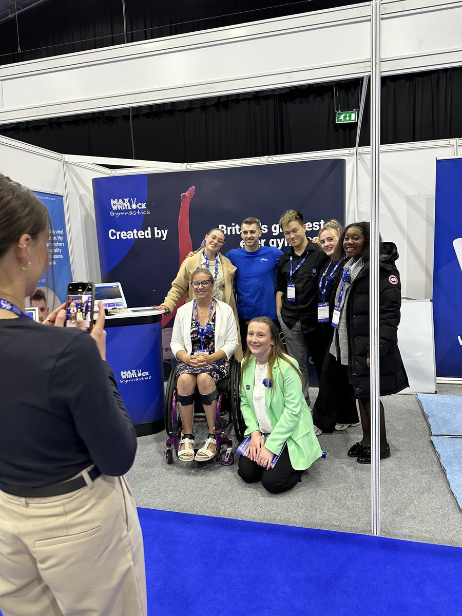 Great day for @MaxWhitlockGYM today at the @YouthSportTrust conference. We are extremely excited to be constantly learning, networking and improving to create an impact for young children through gymnastics. A great event, was brilliant to meet you all who visited our stand today