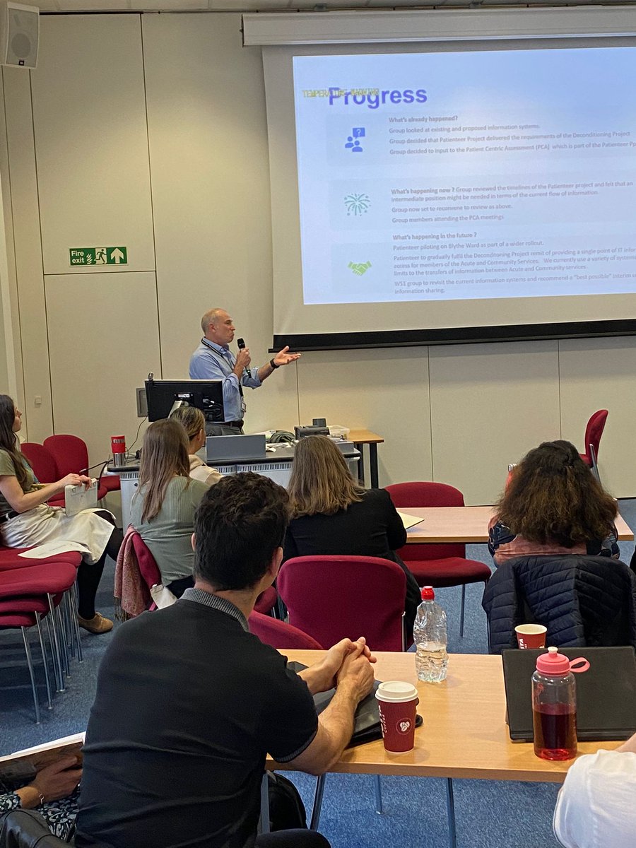 Inspiring deconditioning workshop this week at @khft with @HRCH_NHS and @_yourhealthcare reflecting on all we have achieved in the past year to prevent deconditioning and redefining our goals for the year ahead. #pjparalysis #eatdrinkdressmove @CHopperAHP @KHFTQI @emmastinton