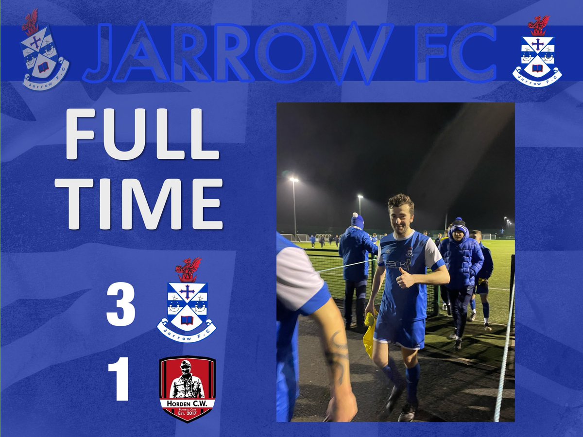 9️⃣0️⃣’ FT!! <a href="/Jarrow_FC/">Jarrow FC</a> 3️⃣🆚1️⃣ <a href="/HordenCWFC/">Horden Community Welfare FC</a> 

🗣  “I didn’t want to say it but that was a game of two half’s, Horden dominated the first half with Jarrow getting there mojo back and turning the game on its head with 3 second half goals!”

⚽️🔵⚪️🔵⚪️⚽️