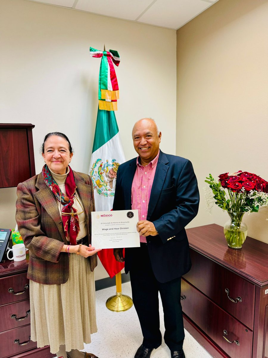 ConsulMexBro's tweet image. Agrademos la participación  @WHD_DOL , en el 3️⃣día de la #SALE, por sus asesorías🗣️gratuitas en esta 4️⃣ semana de #AsesoriasLegales ⚖️. Esto es #ProteccionConsular 🇲🇽#DiplomaciaCercadeTi #SALE2024.

@SRE_mx @vcalva @JudithArrieta16 @Agustin3AR