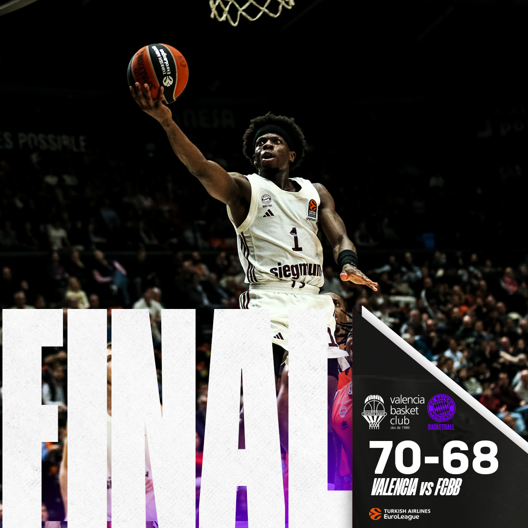 FCBBasketball's tweet photo. FINAL SCORE: The last shot just didn't fall... we lose to @valenciabasket and give up the tie-breaker as well.
#VBCBAY | Photo: Stickel https://t.co/ter6hQpN1J