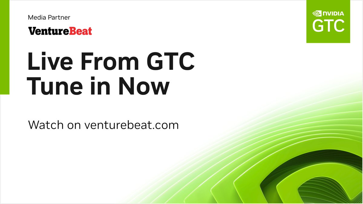 .@VentureBeat is bringing you more interviews from @nvidia's  #GTC24. Don’t miss talks today with @ZTSystems, @Oracle, @Microsoft, @CoreWeave, @DellTech @HPE, @Deloitte, @Lenovo, and @QuantaQCT, at 3pm PT on venturebeat.com. 

(Sponsored)