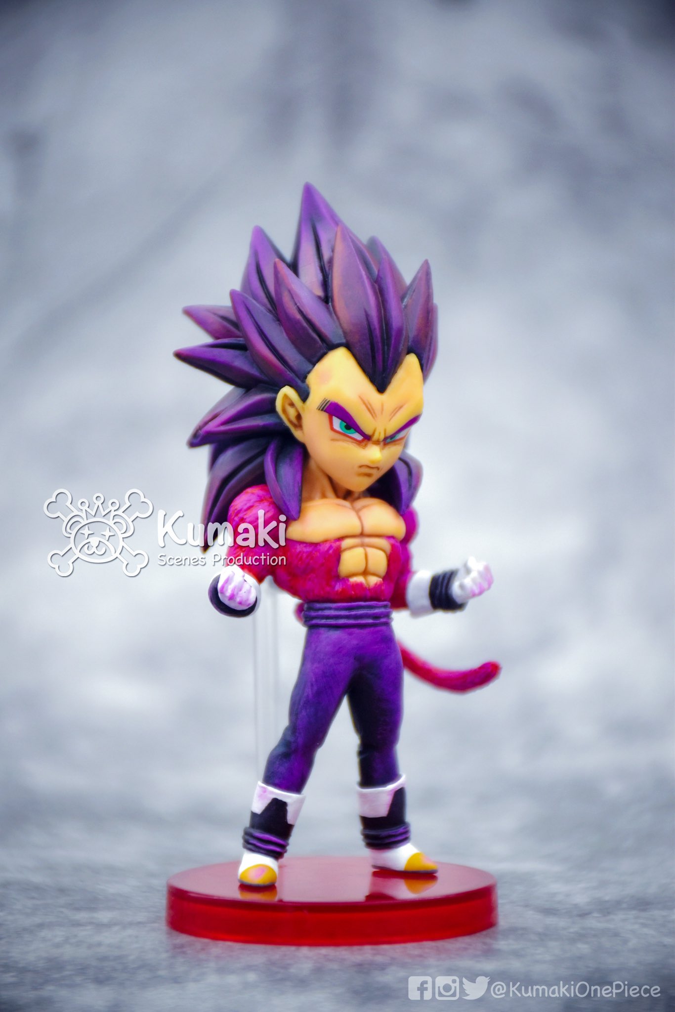 ドラゴンボールベジータブルーフィギュア改造リペイント SMSP ベジータ プチ改修 フルリペイントしました。 - フィギュア