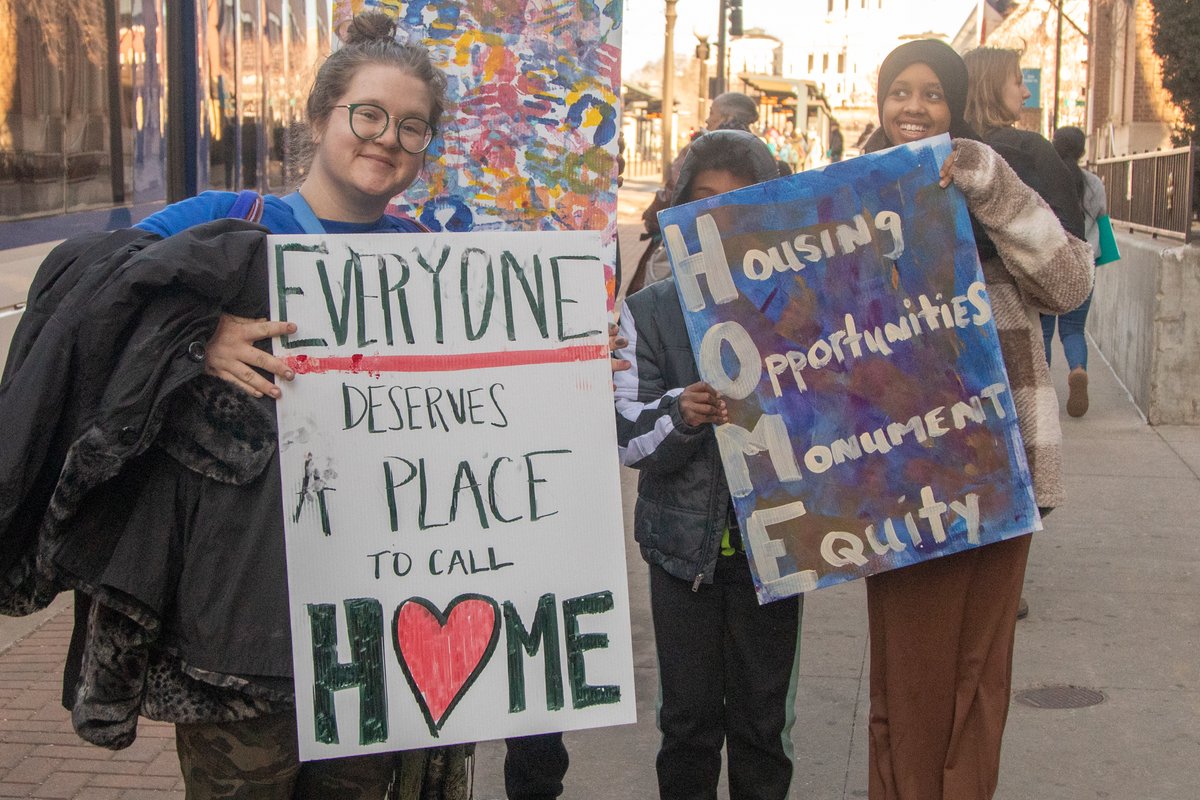 AvivoMN's tweet photo. Today is Homeless Day on the Hill, and Avivo is proud to be a Champion-level sponsor of the day of advocacy led by @MNHomelessCo. Staff and participants at Avivo attended a rally, met with legislators, and attended hearings at the Minnesota State Capitol! #mnleg #mchdoth https://t.co/el8NarY8B0