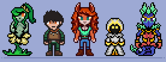 NeoXZenith's tweet photo. Decided to do a couple more because it was fun!
Town Npc's in UT style, Fox Form Zoologist, The Adventurer from Spirit, Sea King from Calamity, Forest Nymph from MoR, and Spiritualist from Thorium.
#terraria #calamity_mod #spirit_mod #thorium_mod #modofredemption_mod #undertale https://t.co/ZwIKzCwLxg