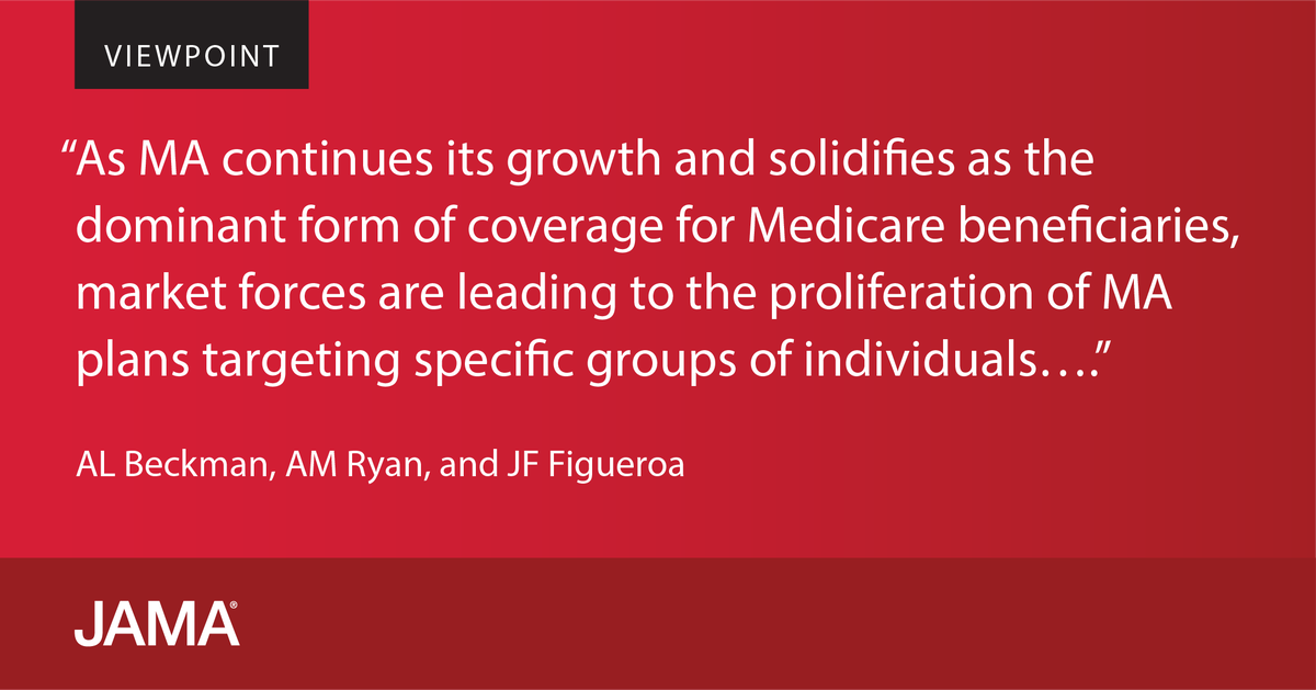 Viewpoint discusses the proliferation of Medicare Advantage plans targeting specific groups of individuals and whether these plans will improve quality of care for beneficiaries. ja.ma/4a6fdHF