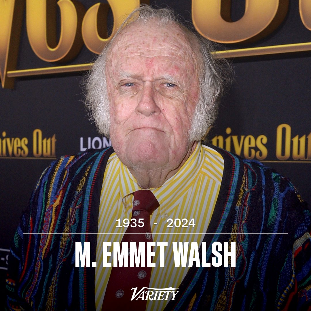 M. Emmet Walsh, a veteran character actor who appeared in films like “Blade Runner,” “Blood Simple” and “Knives Out” and played Dermot Mulroney’s dad in “My Best Friend’s Wedding,” has died. He was 88. bit.ly/43ub3ag