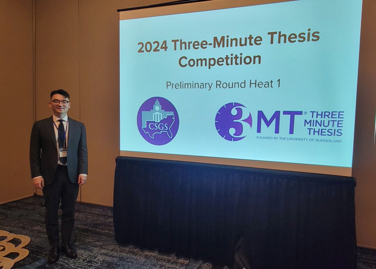 Congrats to Hyosoon Yim, doctoral student in the Sport Management Program @fsucehhs, for winning the FSU 3MT Competition & advancing to the regional round to represent FSU @ the 2024 Conference of Southern Graduate Schools 3MT Competition! @CGSGradEd @fsugradschool @FSUResearch