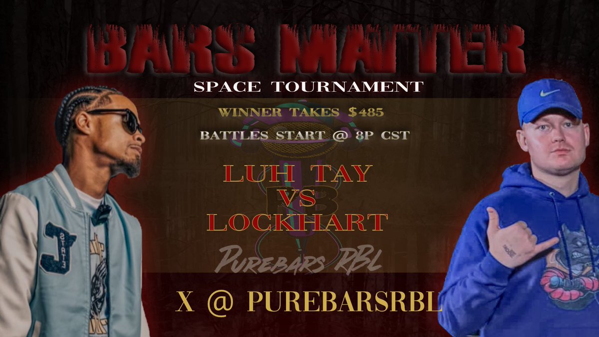 Tonight at 8pm the final round of Bar Matters goes down. Congrats to the two last standing.