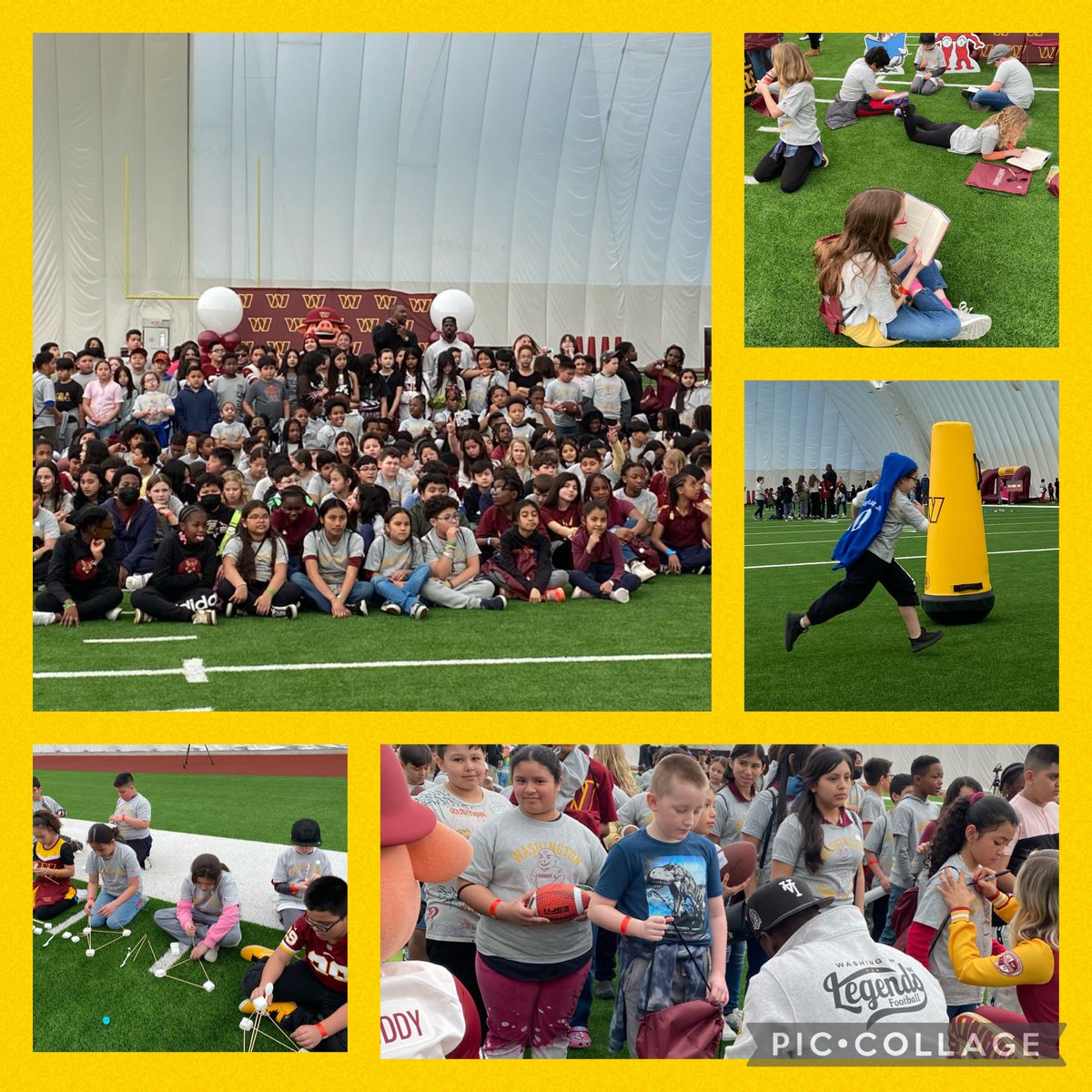 What an incredible day for our students to celebrate their reading with the <a href="/Commanders/">Washington Commanders</a> ! A day full of STEM, reading, and of course football and football legends!  Thank you for a one of a kind experience! <a href="/ForestGroveES/">Forest Grove ES</a> <a href="/LibraryFGES/">Forest Grove Library</a>
