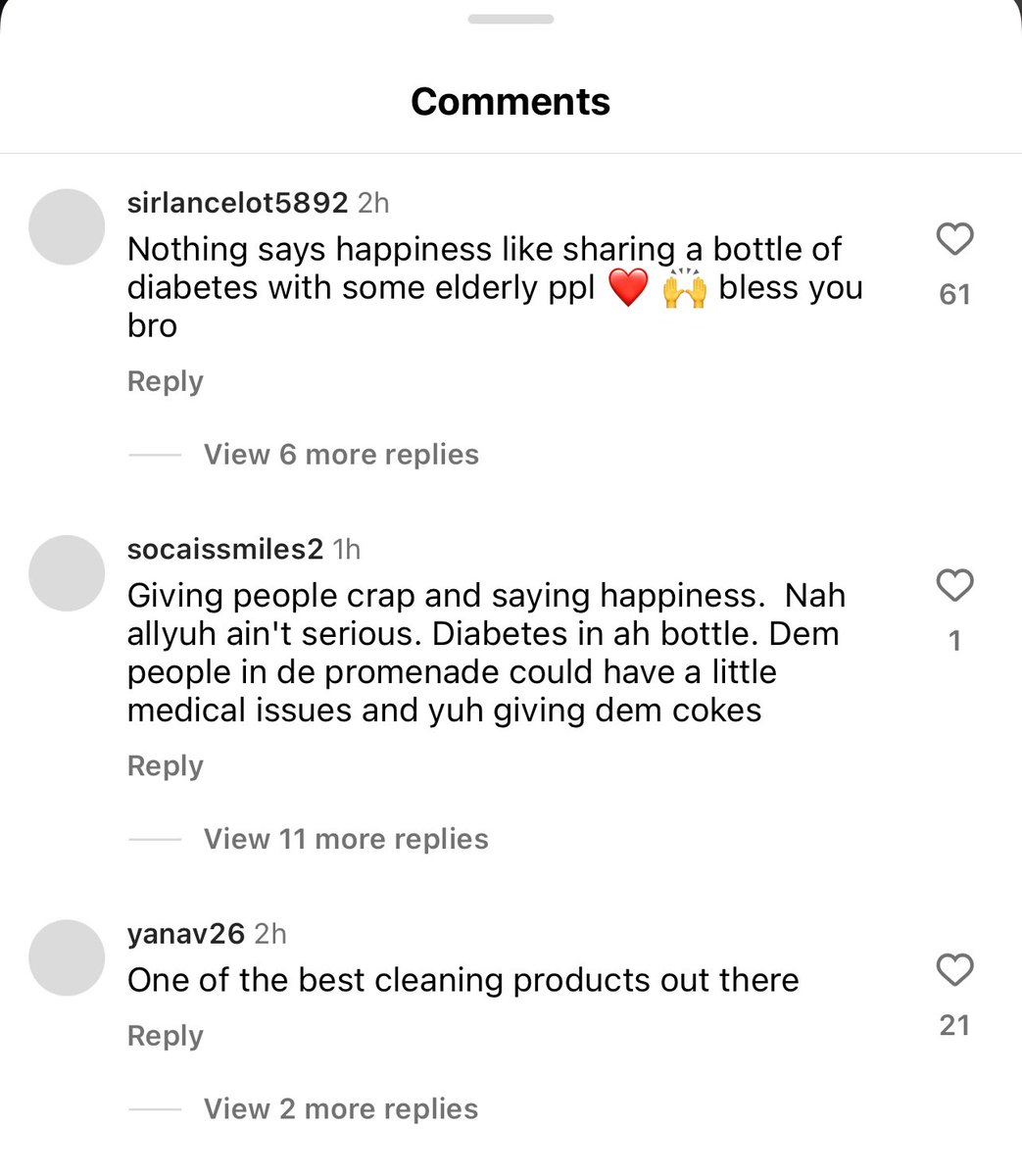 So Coca Cola decided to share its product for international day of happiness and these are the top comments on Loop. 

Well said T&amp;T. 

This is tone deaf marketing. 

Coca Cola ISN’T Happiness and really should stop trying to own it at this point.