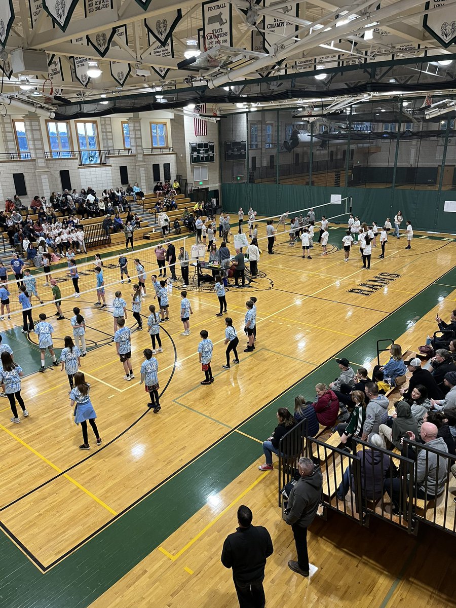 19th annual elementary volleyball tournament under way!!