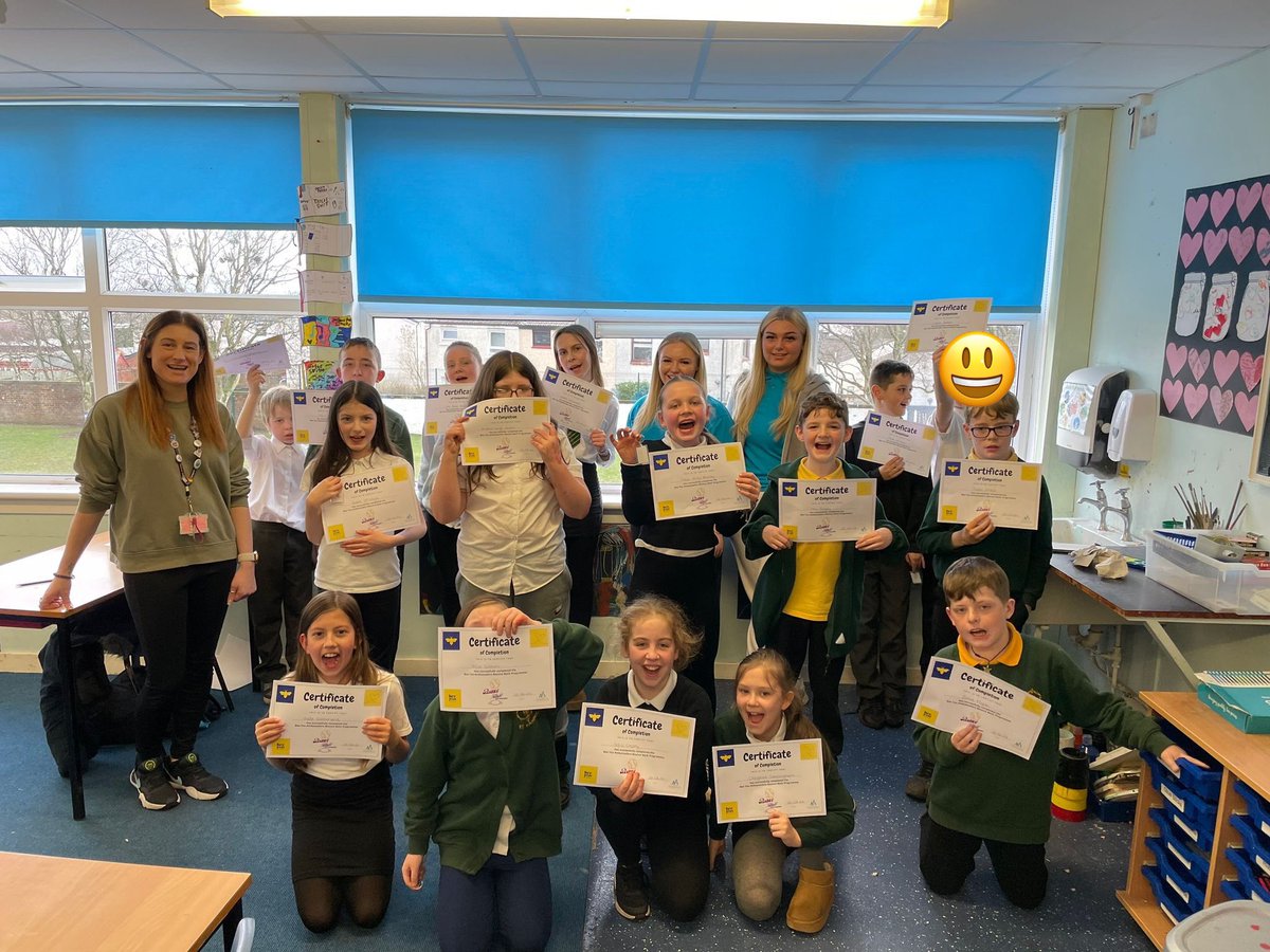 Our P6 pupils have worked with @NAYouthServices to become Mental Health Ambassadors for our school. Our pupils have enjoyed all of these sessions and were delighted to be awarded a certificate today to mark this wonderful achievement. @HealthNac @NAC_Education #aimhigh