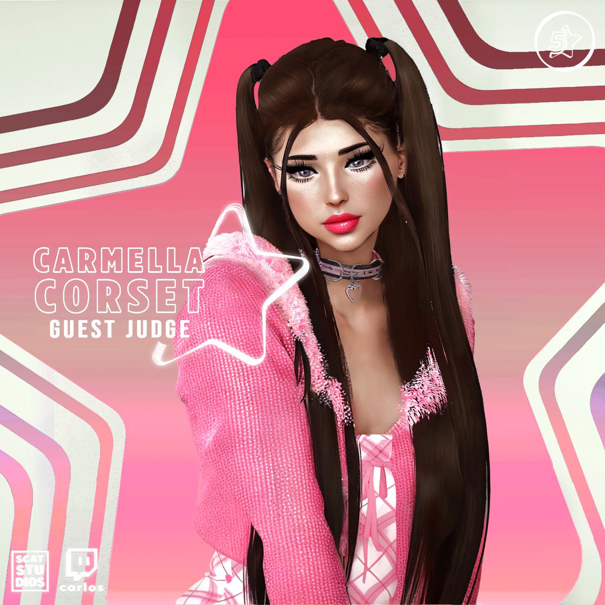 The second official guest judge for STAR 5 - Season Two, live on March 22nd at 8 PM EST. 

Carmella Corset 🎀