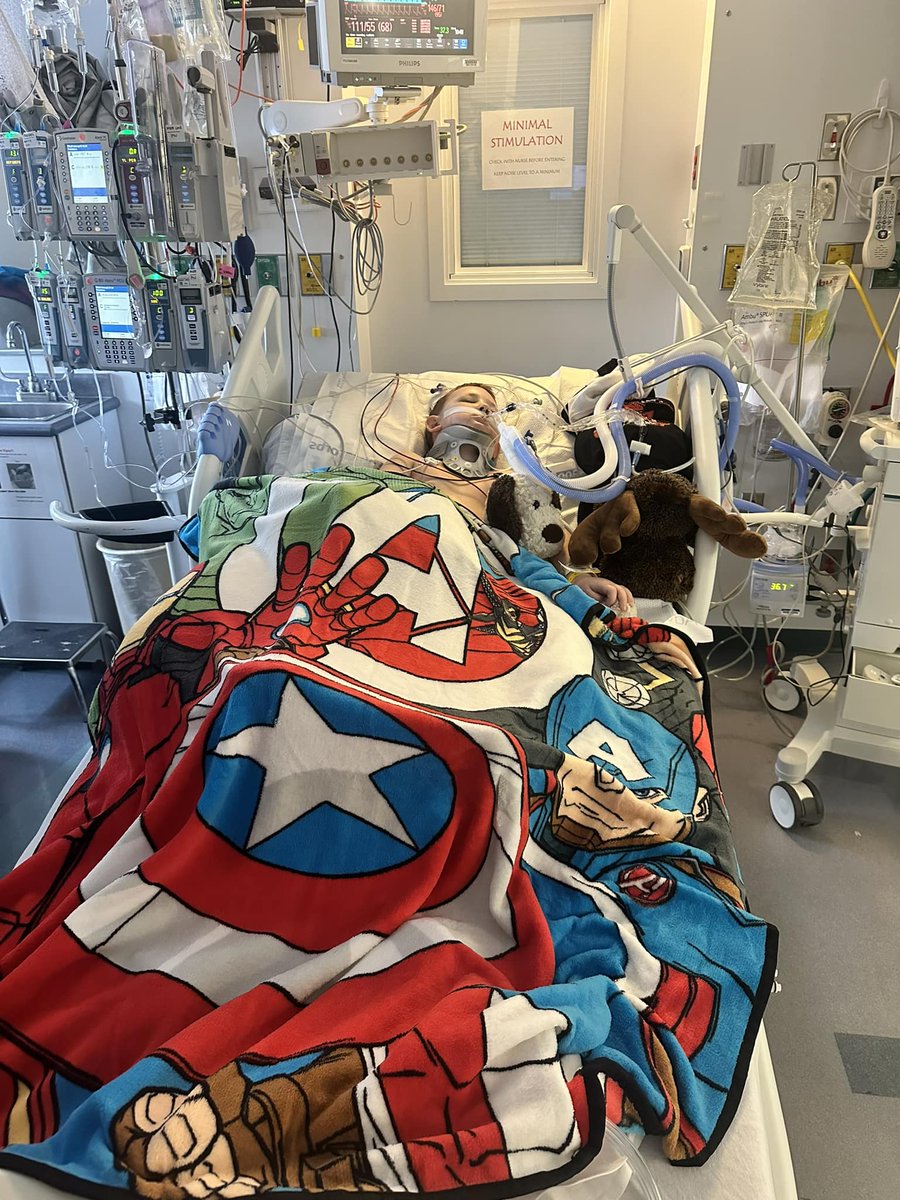 We  need all the prayers in the world for Paxson!  A tree fell on him  Saturday March 16, 2024 and he’s fighting for his life right now in the  PICU. He’s the strongest little man we know but he’s not out of the  woods yet.  Please keep him and our family in your prayers.