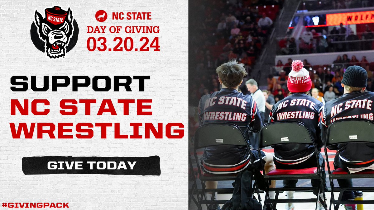 To make a direct impact on our program, donate today for the 2024 NC State Day of Giving. 🐺 🔗go.ncsu.edu/dog24sports