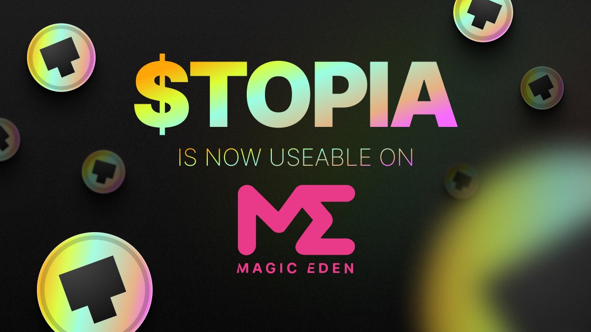 🪙 Buy/Sell With $TOPIA On MagicEden 🪙

As we continue to expand, you can now use $TOPIA to buy/sell ANY existing and future Eth NFT on <a href="/MagicEden/">Magic Eden 🪄</a>! 

This marks the start of an exciting partnership for HYCHAIN, <a href="/HYTOPIAgg/">HYTOPIA</a>, our coming game partners, $TOPIA utility, and more!