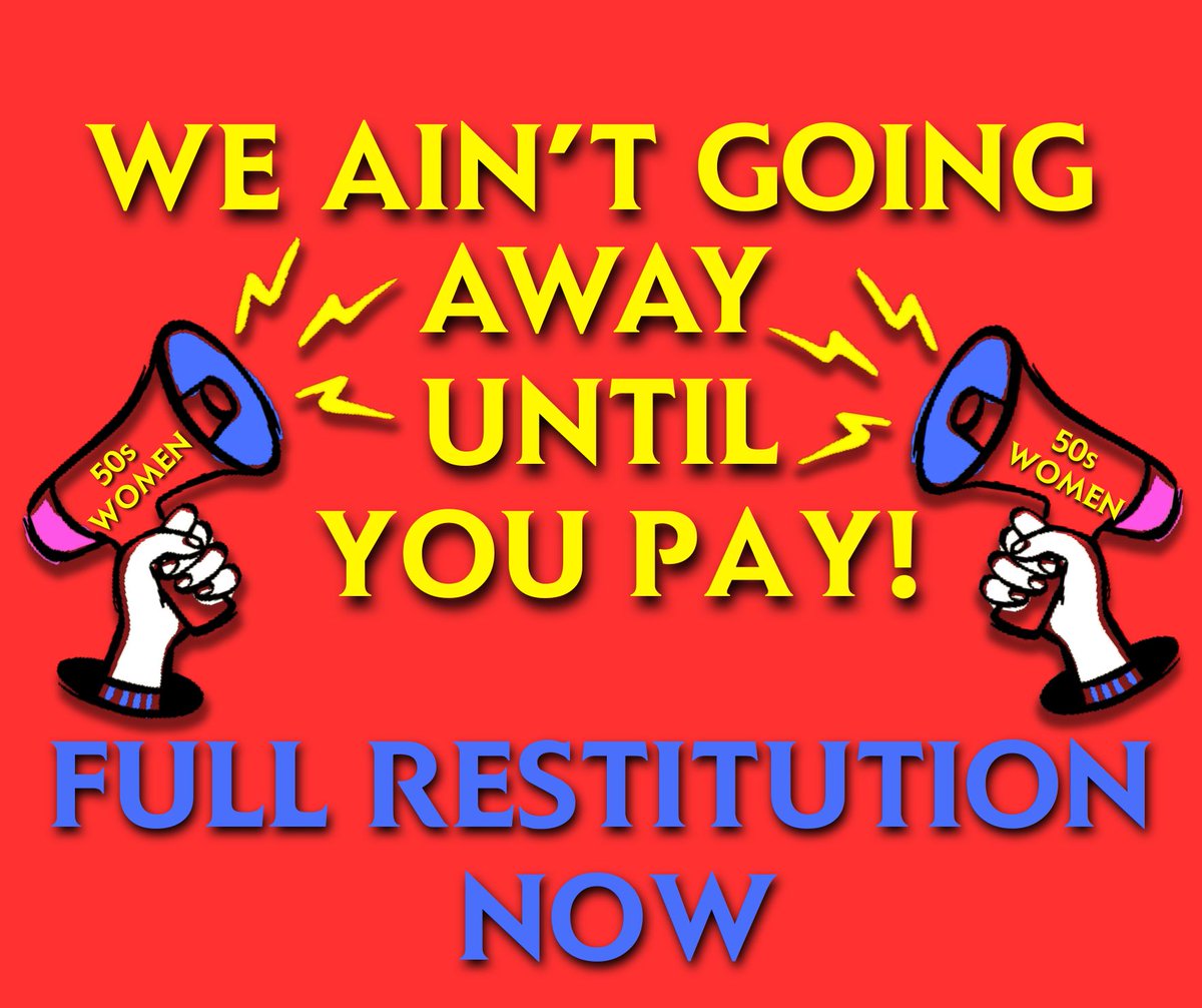 Fibromitesunite's tweet photo. @bjc5473 @terryelaineh1 @danbloom1 I know I'm not alone among #50sWomen in saying this to the Government #FullRestitutionNow! I'm out ~£50K. https://t.co/xQWdXEgB6L