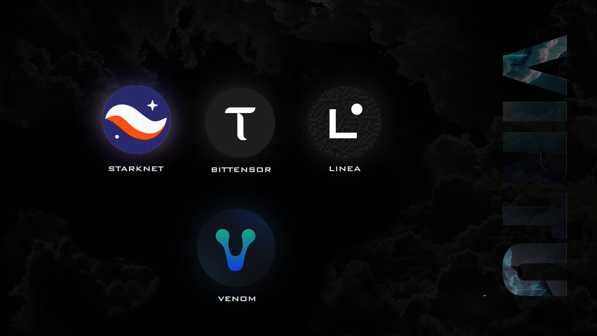 We're thrilled to announce that we'll be serving as the nodes validating for @bittensor_, @Starknet, @LineaBuild, and @Venom_network_ Stay tuned as we work on expanding to even more networks. Keep an eye out for updates on live nodes and forthcoming network announcements.…