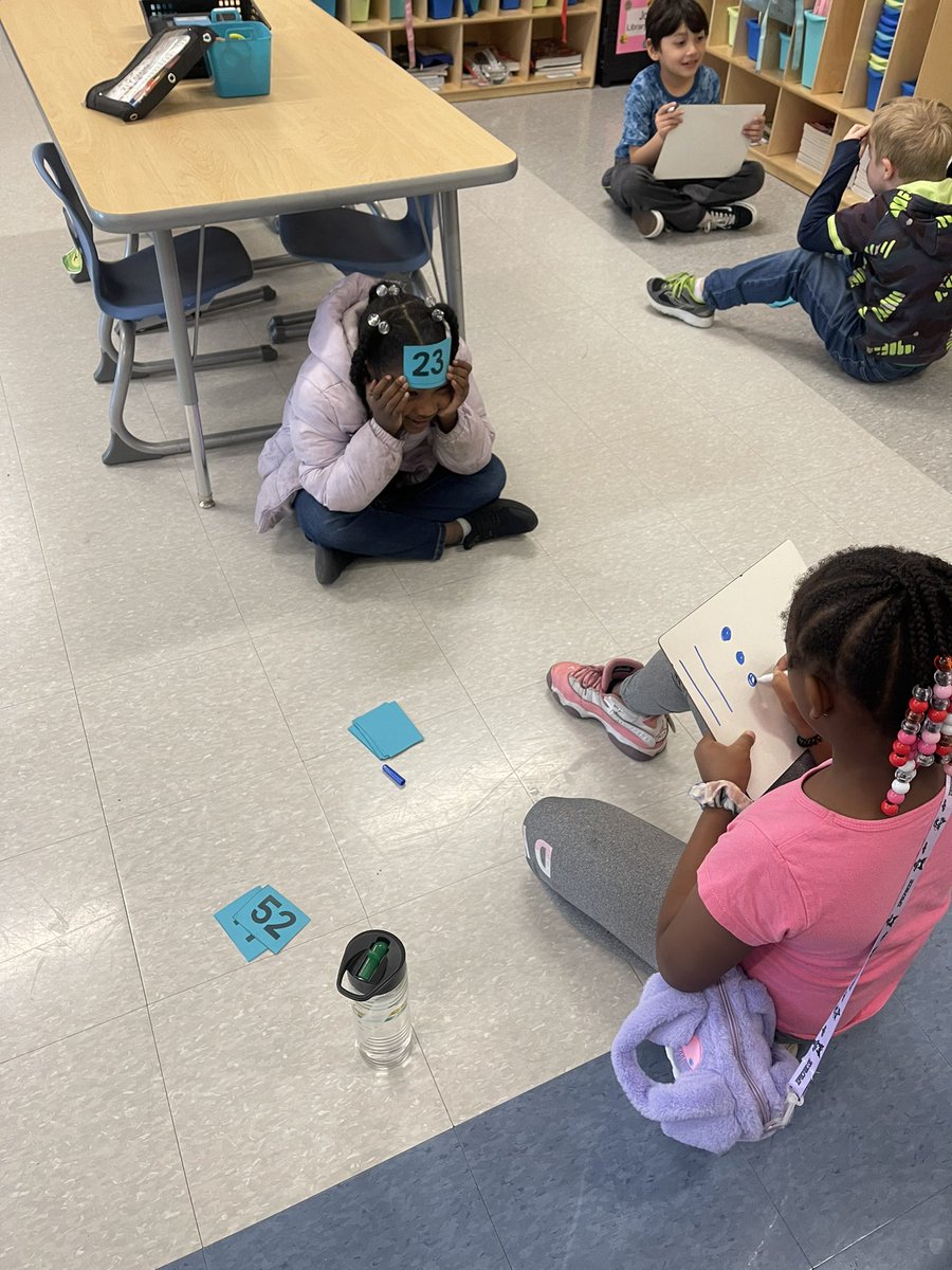 Students took turns solving the mystery number by looking at the quick sketch drawn by their partner! <a href="/RiverbankElem/">RIVERBANK ELEMENTARY</a>